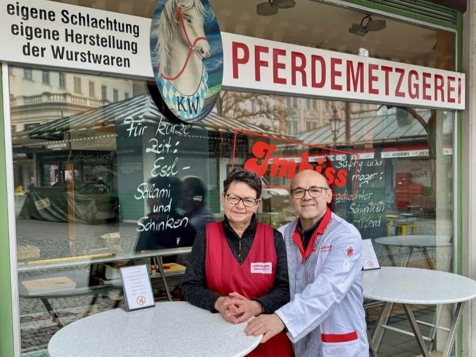 Die Wörles von der Pferdermetzgerei Wörle