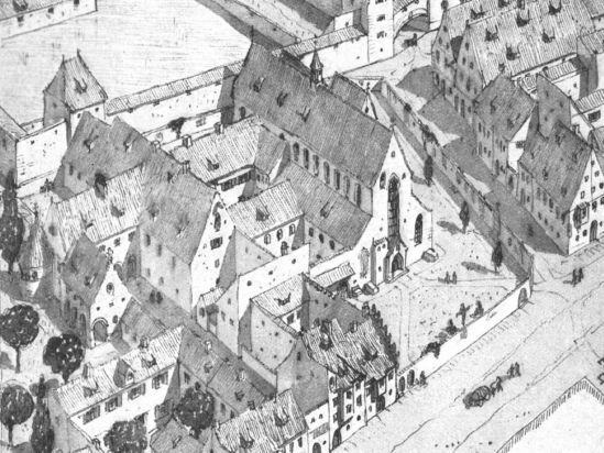 In der Säkularisierung wurde das Franziskanerkloster entfernt