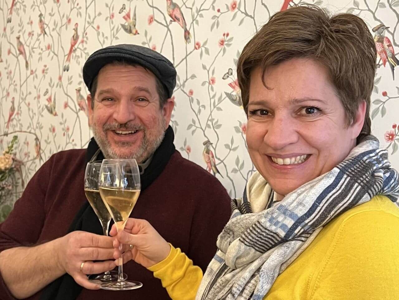 Tourguides mit Champagner bei Champagne Characters
