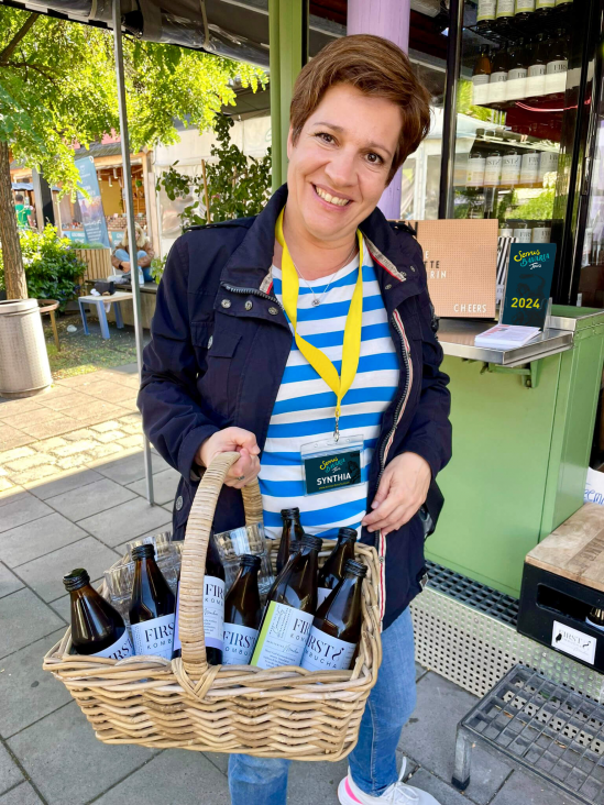 Wir probieren Kombucha auf der Viktualienmarkt-Tour in München