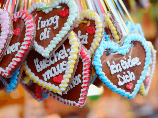 Gingerbreat Hearts at the Octoberfest in Munich