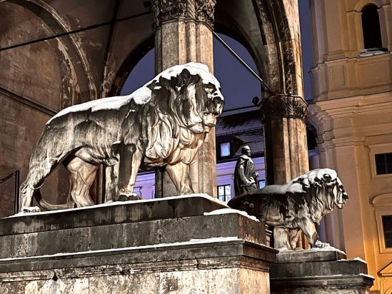 Die Feldherrnhalle am Odeonsplatz in München