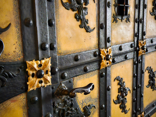 Old Door at City Hall in Munich