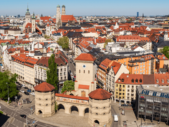 The Isartor Gate in Munich