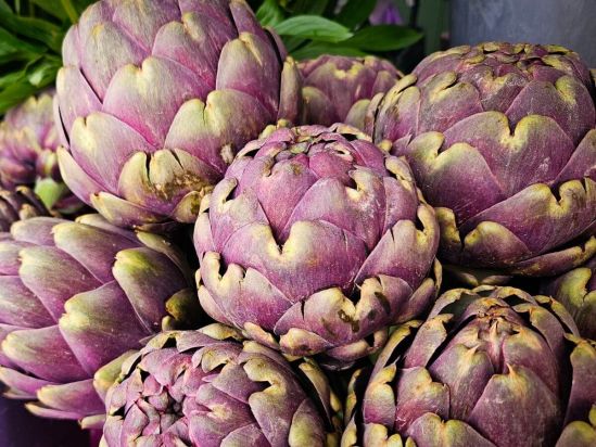 Artichokes at the food market in Munich